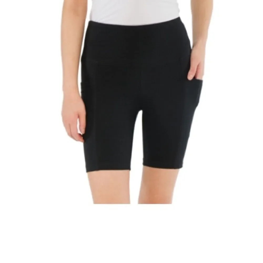 ROSE Juniors' Side Pocket Biker Shorts black size XL